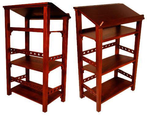 MahoganyLibraryBookstandStorageStand