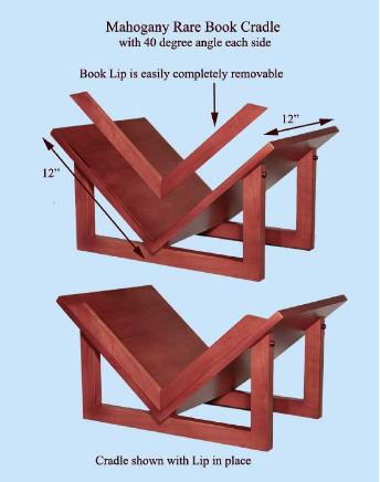 MahoganyRareBookCradle